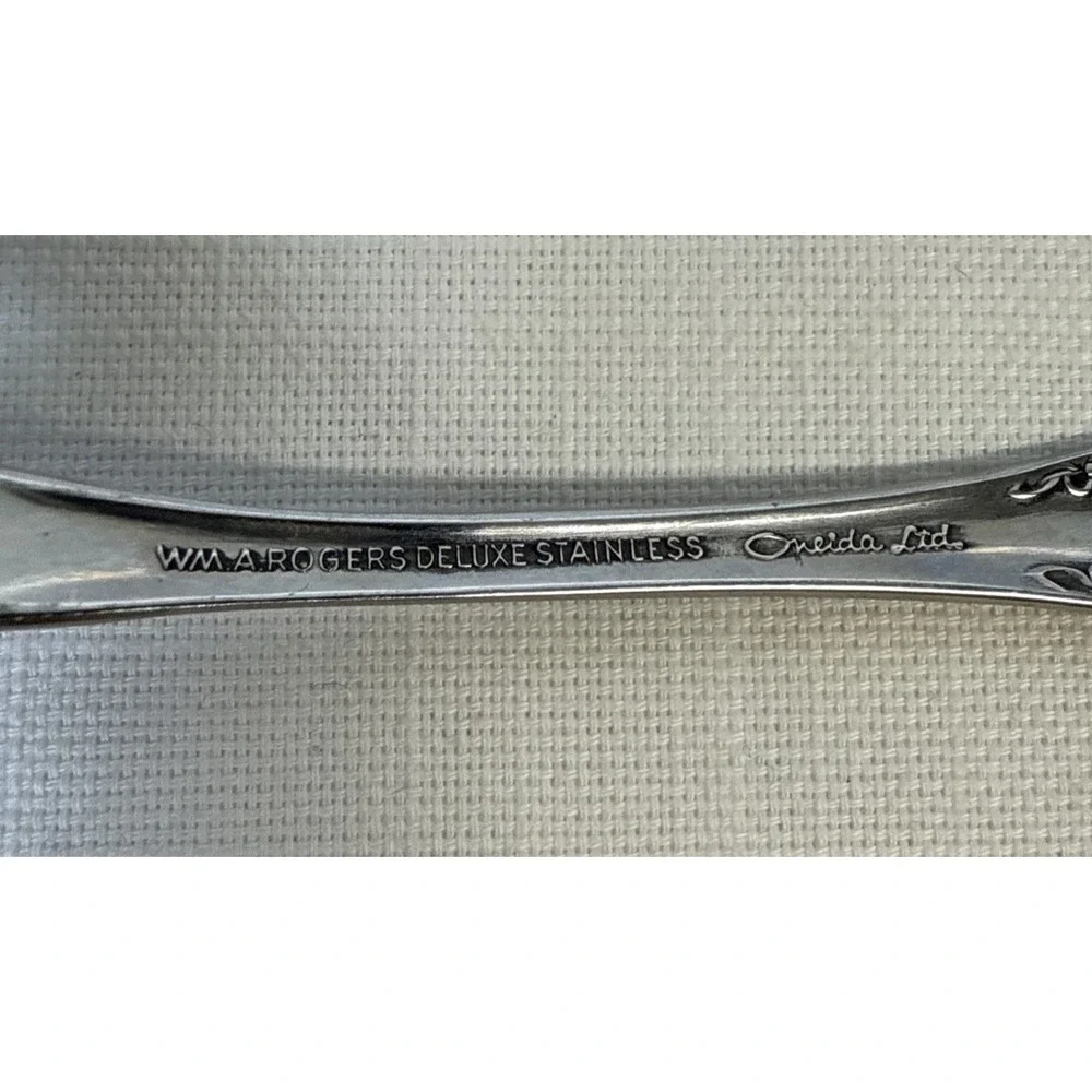 Oneida Mansfield Amadeus Forks Salad 10 Wm A Rogers Deluxe Stainless Flatware